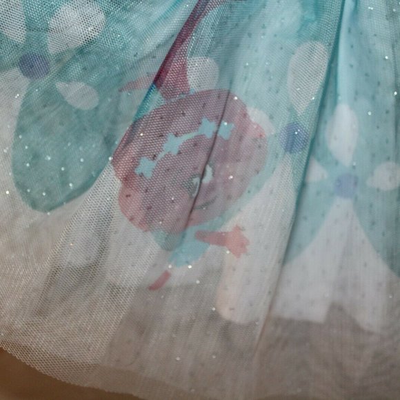 Trolls Poppy Toddler Tutu Dress in Blue + Hair Bow - Picture 4 of 8